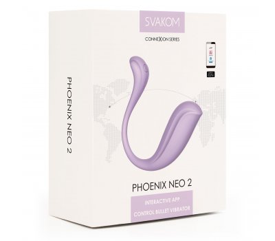 Интерактивное виброяйцо Svakom «Phoenix Neo 2» сиреневый Интерактивное виброяйцо Svakom «Phoenix Neo 2» сиреневый