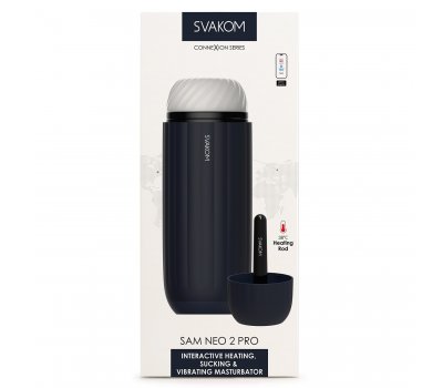 Мастурбатор Svakom «Sam Neo 2 Pro» с управлением через смартфон и функцией подогрева Мастурбатор Svakom «Sam Neo 2 Pro» с управлением через смартфон и функцией подогрева