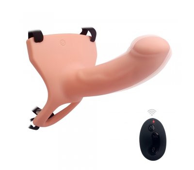 Реалистичный фаллопротез с вибрацией Silicone Curved Dong, 17 см, Ø 4 см Реалистичный фаллопротез с вибрацией Silicone Curved Dong, 17 см, Ø 4 см