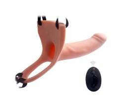 Реалистичный фаллопротез с вибрацией Silicone Curved Dong, 17 см, Ø 4 см-foto7