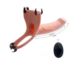 Реалистичный фаллопротез с вибрацией Silicone Curved Dong, 17 см, Ø 4 см-foto2