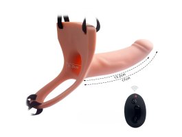 Реалистичный фаллопротез с вибрацией Silicone Curved Dong, 17 см, Ø 4 см-foto2