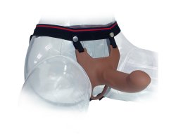 Реалистичный фаллопротез из силикона Silicone Curved Dong, мулат, 17 см, Ø 4 см-foto4