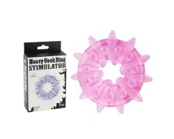 Кольцо эрекционное розового цвета "Heavy Cock Ring- Stimulator"-foto2
