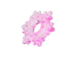 Кольцо эрекционное розового цвета "Heavy Cock Ring- Ice Flower"-foto2
