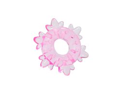 Кольцо эрекционное розового цвета "Heavy Cock Ring- Ice Flower"-foto3