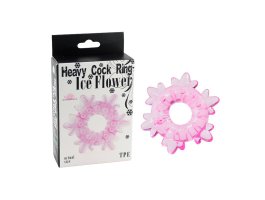 Кольцо эрекционное розового цвета "Heavy Cock Ring- Ice Flower"-foto4