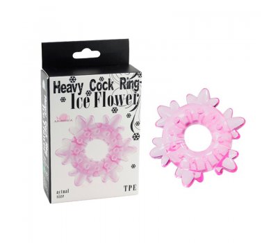 Кольцо эрекционное розового цвета "Heavy Cock Ring- Ice Flower" Кольцо эрекционное розового цвета "Heavy Cock Ring- Ice Flower"