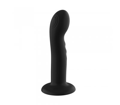 Перезаряжаемый вибратор с пульсацией "Duo-pulse rippled vibrator", черный, 17,2 см, Ø 4 см Перезаряжаемый вибратор с пульсацией "Duo-pulse rippled vibrator", черный, 17,2 см, Ø 4 см