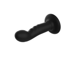 Перезаряжаемый вибратор с пульсацией "Duo-pulse rippled vibrator", черный, 17,2 см, Ø 4 см-foto4