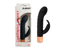 Перезаряжаемый вибратор-кролик Charming Bunny "G-Spot" 14,2 см, Ø 2,8 см-foto2