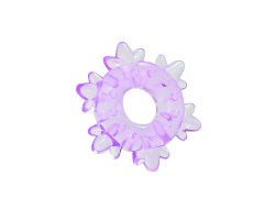 Кольцо эрекционное пурпурного цвета "Heavy Cock Ring- Ice Flower"-foto4