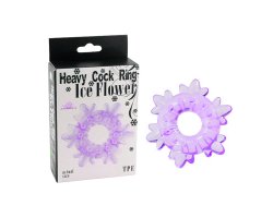 Кольцо эрекционное пурпурного цвета "Heavy Cock Ring- Ice Flower"-foto5