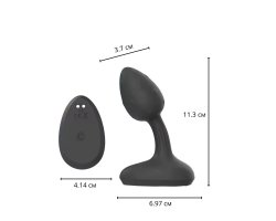 Перезаряжаемая анальная пробка Horam 11,3 см, Ø 3,7 см-foto3