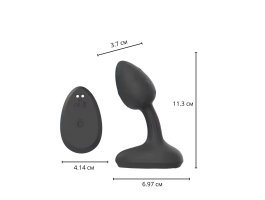 Перезаряжаемая анальная пробка Horam 11,3 см, Ø 3,7 см-foto3