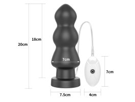 ДЕФЕКТ Большая анальная елочка с вибрацией King Sized, 20 см, Ø 7 см-foto2