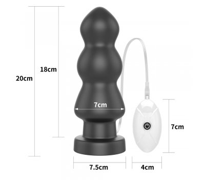 ДЕФЕКТ Большая анальная елочка с вибрацией King Sized, 20 см, Ø 7 см ДЕФЕКТ Большая анальная елочка с вибрацией King Sized, 20 см, Ø 7 см