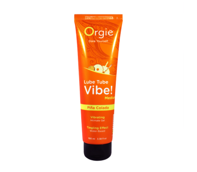 Лубрикант с эффектом вибрации Orgie Lube Tube Vibe Medium Pina Colada, 100 мл Лубрикант с эффектом вибрации Orgie Lube Tube Vibe Medium Pina Colada, 100 мл