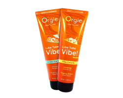 Лубрикант с эффектом вибрации Orgie Lube Tube Vibe Medium Pina Colada, 100 мл-foto3
