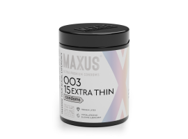 Презервативы MAXUS 003 №15 с железным кейсом, экстремально тонкие X-Edition, 15 шт