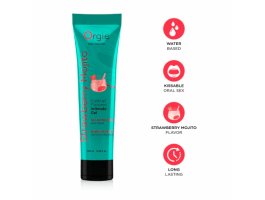 Съедобный интимный гель Orgie Lube Tube Cocktail Strawberry Mojito, 100 мл Съедобный интимный гель Orgie Lube Tube Cocktail Strawberry Mojito, 100 мл