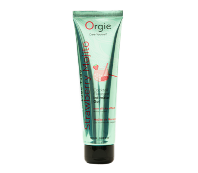 Съедобный интимный гель Orgie Lube Tube Cocktail Strawberry Mojito, 100 мл Съедобный интимный гель Orgie Lube Tube Cocktail Strawberry Mojito, 100 мл