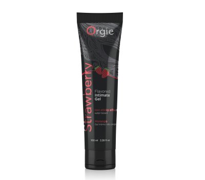 Съедобный интимный гель Orgie Lube Tube Strawberry, 100 мл Съедобный интимный гель Orgie Lube Tube Strawberry, 100 мл