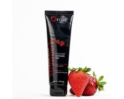 Съедобный интимный гель Orgie Lube Tube Strawberry, 100 мл-foto4