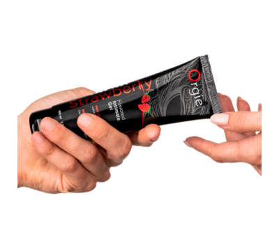 Съедобный интимный гель Orgie Lube Tube Strawberry, 100 мл Съедобный интимный гель Orgie Lube Tube Strawberry, 100 мл