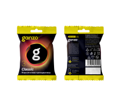 Презервативы Ganzo Classic, классические, латекс, 18 см, flow pack 3 шт.