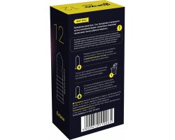 Презервативы Ganzo Extase, с точечно-ребристой поверхностью, анатомической формы, латекс, 18 см, 12 шт-foto2