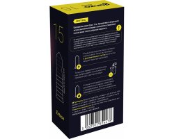 Презервативы Ganzo Extase, с точечно-ребристой поверхностью, анатомической формы, латекс, 18 см, 15 шт-foto2