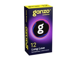 Презервативы Ganzo Long Love, с анестезирующим эффектом, латекс, 18 см, 12 шт