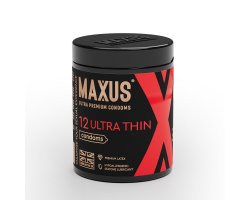 Презервативы MAXUS Ultra Thin №12 с железным кейсом, ультратонкие X-Edition, 12 шт