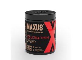 Презервативы MAXUS Ultra Thin №12 с железным кейсом, ультратонкие X-Edition, 12 шт