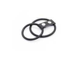 Двойное эрекционное кольцо на пенис и мошонку-foto3