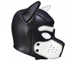 Фетиш-маска собаки Angry Dog L черно-белая-foto3