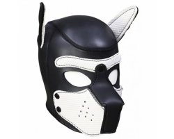 Фетиш-маска собаки Angry Dog L черно-белая-foto4