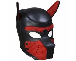 Фетиш-маска собаки Angry Dog L черно-красная-foto2