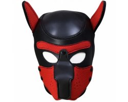 Фетиш-маска собаки Angry Dog L черно-красная-foto3
