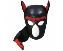 Фетиш-маска собаки Angry Dog L черно-красная-foto5