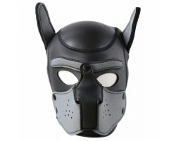 Фетиш-маска собаки Angry Dog L черно-серая-foto4