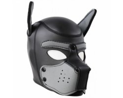 Фетиш-маска собаки Angry Dog L черно-серая-foto2