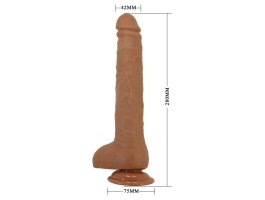 Реалистичный фаллос с мошонкой «Dick», мулат, 28 см, Ø 4,2-foto7