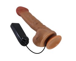 Реалистичный вибратор на присоске Buraq, мулат, 26 см, Ø 5,5 см-foto3