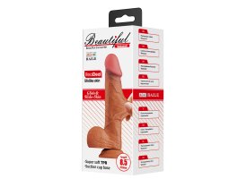 Реалистичный фаллоимитатор Bahamut, мулат, 21,8 см, Ø 4,6 см-foto2