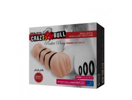 Мастурбатор вагина с комплектом колец Crazy Bull JULIA Pocket Pussy-foto2
