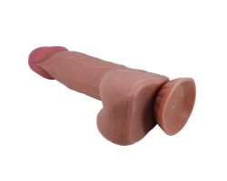 Реалистичный фаллоимитатор Najm с эффектом кожи, мулат, 21,8 см, Ø 4,6 см-foto8
