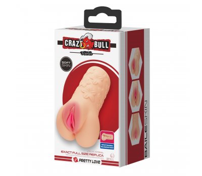 Реалистичный мастурбатор в виде вагины Crazy Bull Scarlet, телесный, 16 см
