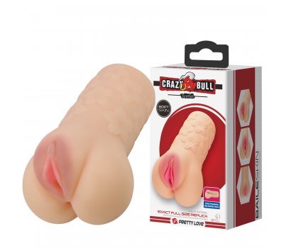 Реалистичный мастурбатор в виде вагины Crazy Bull Scarlet, телесный, 16 см